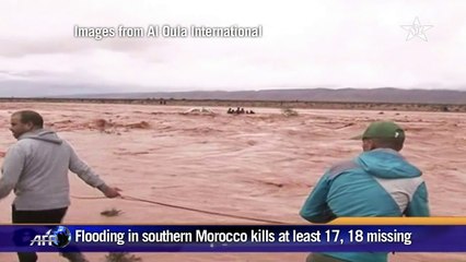 Southern Morocco flash floods toll now 17 with 18 missing
