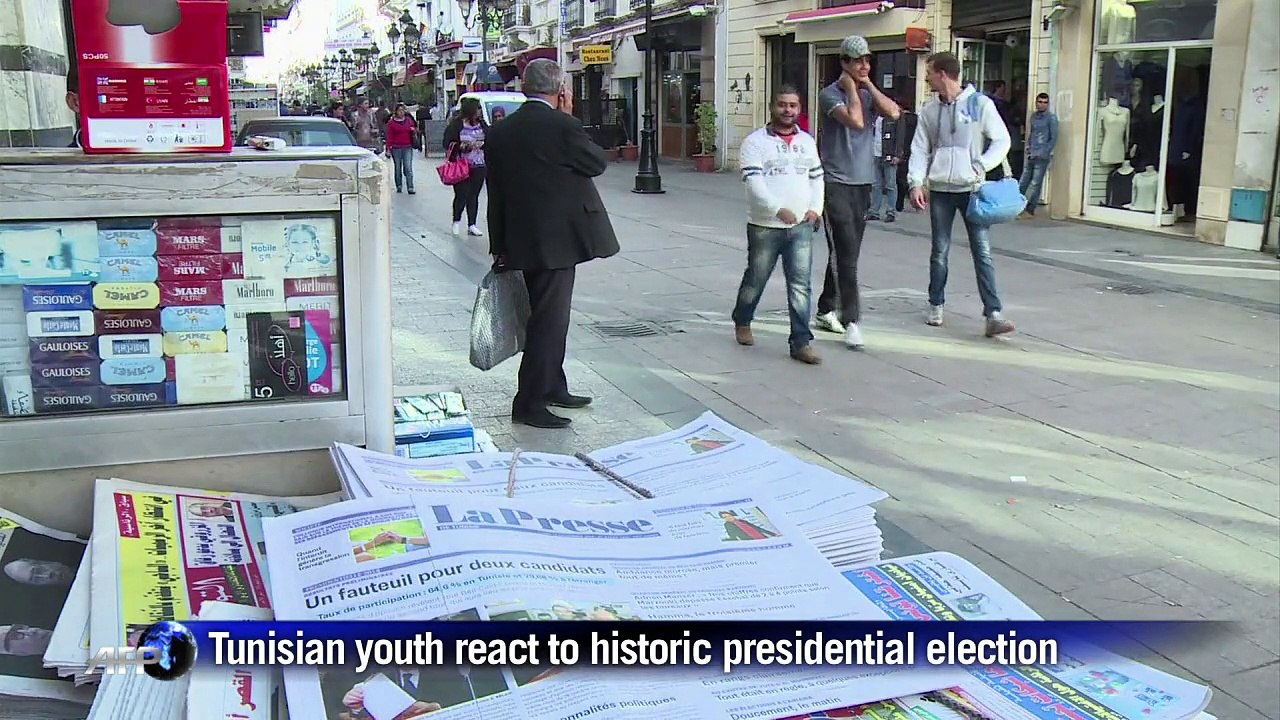 Tunisian youth react to historic presidential election