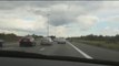 Un chauffeur de BMW joue aux auto-tamponneuses sur une autoroute belge!
