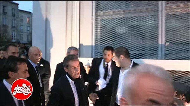 Nicolas Sarkozy prétend ne pas avoir entendu les huées contre Alain Juppé, à Bordeaux samedi 22 novembre