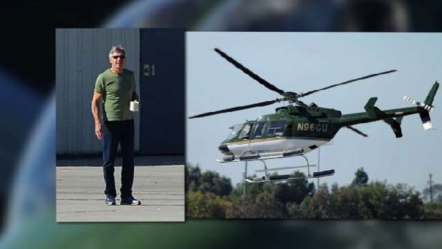 Harrison Ford Takes Helicopter For Spin