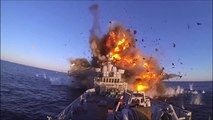 Un missile détruit un bateau abandonné en mer de Norvège