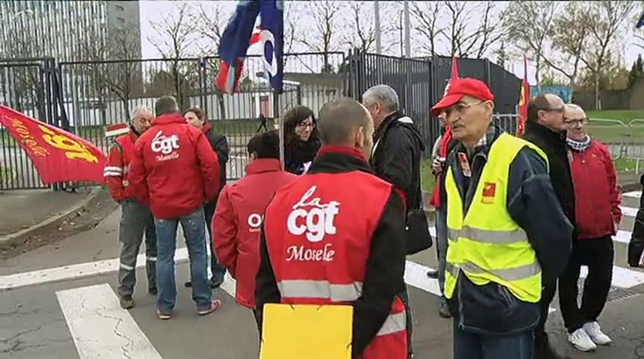 Reportage :  Visite de François Hollande à Florange