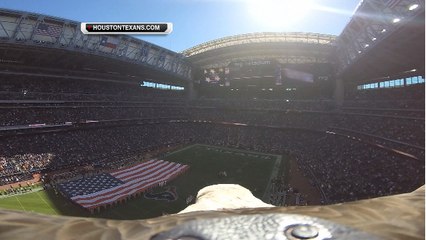 An eagle-eye view of the Texans' stadium