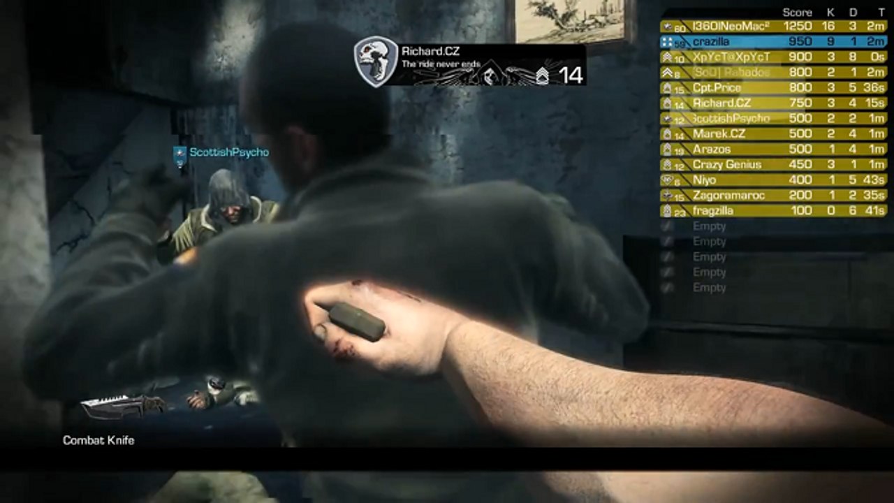 Epic Throwing Knife Kills - COD: Ghost - Infected