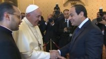 Pope meets Egyptian President Sisi at Vatican