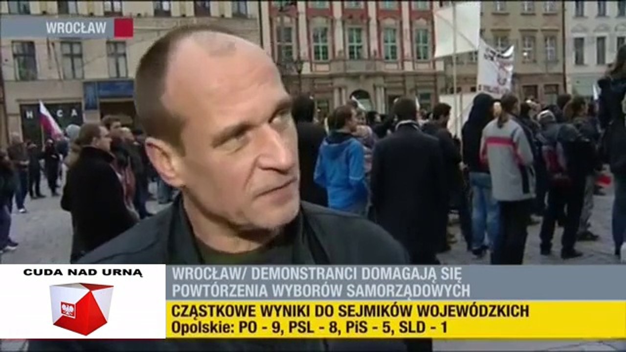 Paweł Kukiz - Wybory po POlsku / Protest we Wrocławiu (22.11.2014)