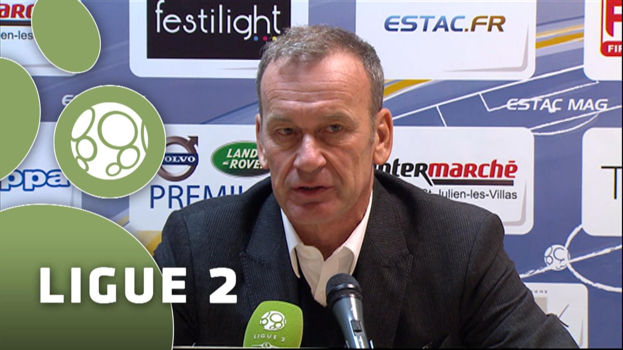 Conférence de presse ESTAC Troyes - AS Nancy-Lorraine (1-0) : Jean-Marc FURLAN (ESTAC) - Pablo  CORREA (ASNL) - 2014/2015