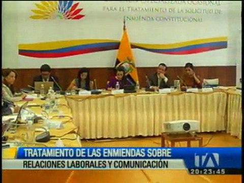 Autoridades participan en el tratamiento de enmiendas constitucionales