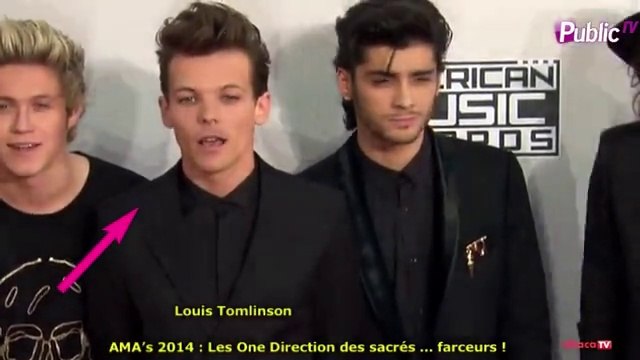 Exclu Vidéo : AMA’s 2014 : Les One Direction sacrés farceurs ... Ils enchaînent les grimaces face aux photographes !