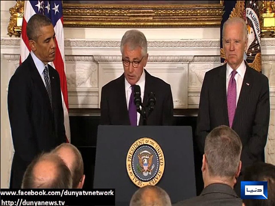Dunya news-US defence secretary Chuck Hagel resigns