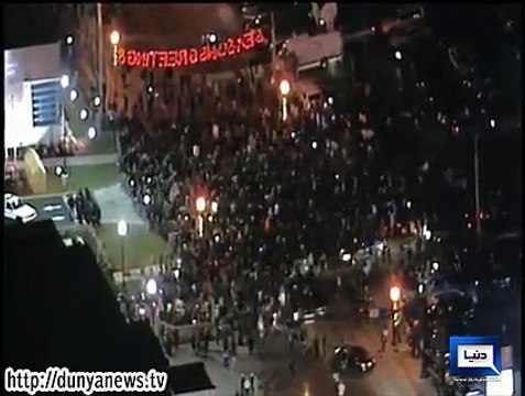 Dunya News- Gunshots echo as violence returns to Ferguson, protests across U.S.