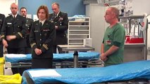 Le ministre de la Défense en visite auprès de la composante médicale de l'armée]