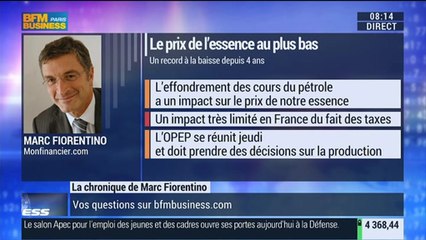 Marc Fiorentino: Baisse des prix de l'essence: est-ce une bonne ou une mauvaise nouvelle ? - 25/11