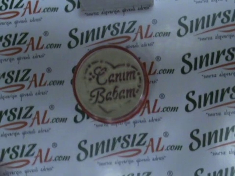 Kumdan Canım Babam & Seni Seviyorum Görünümlü Kumdan Hediye