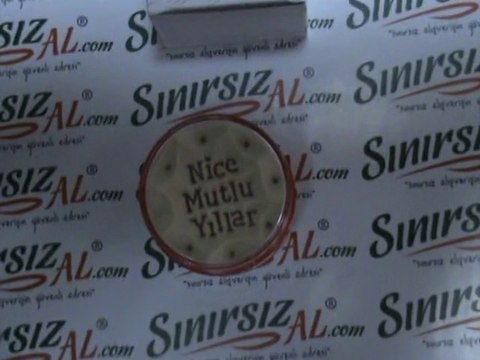 Kumdan Nice Mutlu Yıllar & Seni Seviyorum Görünümlü Kumdan Hediye