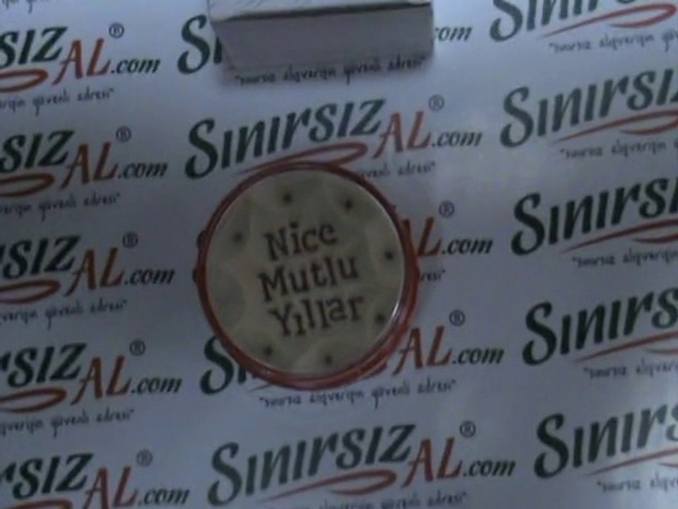 Kumdan Nice Mutlu Yıllar & Seni Seviyorum Görünümlü Kumdan Hediye