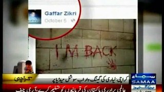Lyari gang war activity on Social media