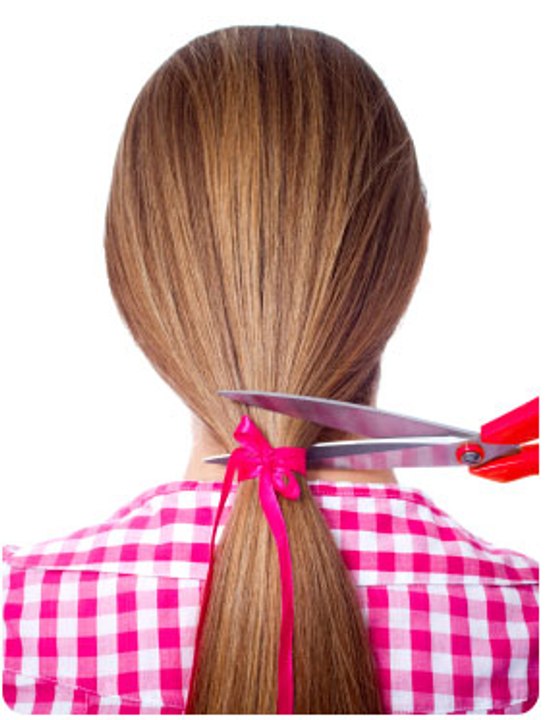 Long hair cut - Long hair buzzed off - Bob cut long hair cutting - haircut short video