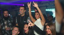 Kim Kardashian festeja como una estrella roquera en Abu Dhabi mientras que Kanye se ve triste en casa