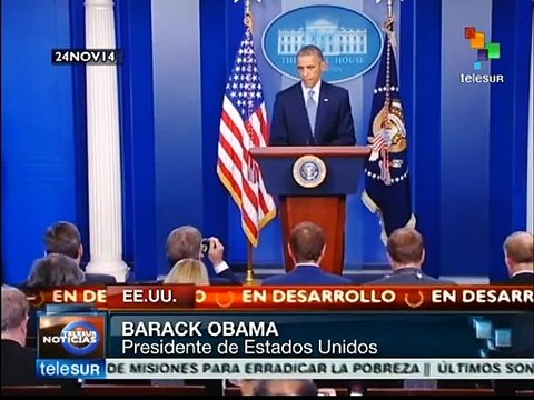 EE.UU.: Barack Obama llama a la calma por protestas en Ferguson