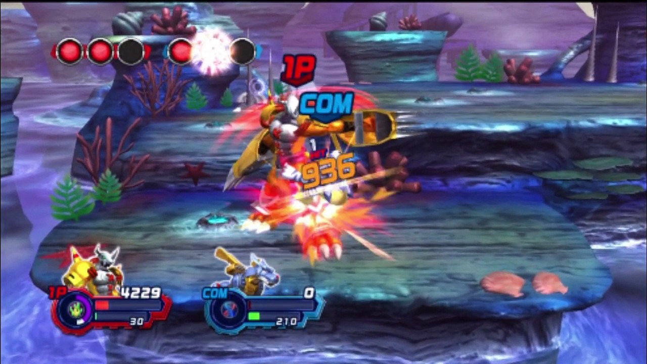 Agumon VS Gabumon In A Digimon All-Star Rumble Battle / Match / Fight