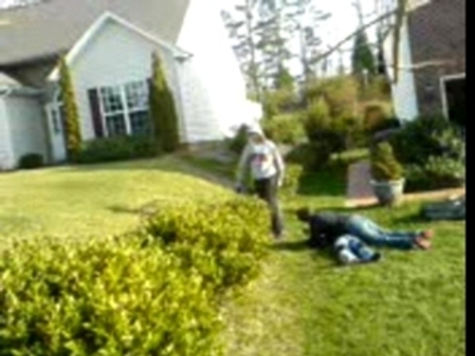 little bro beat down