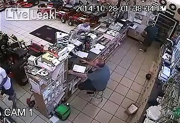 Stealing a Chainsaw  Down The Pants