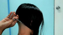 Long Hair Cutting - long Haircut with Long hair cut at home (Haircut for women)