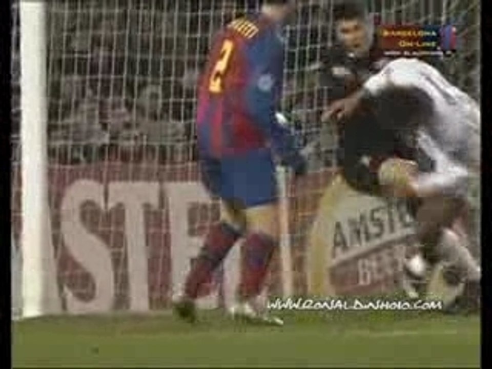 Ronaldinho le match contre chelsea