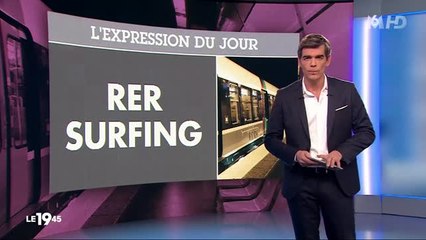 RER Surfing : l'homme est arrêté en direct à la TV