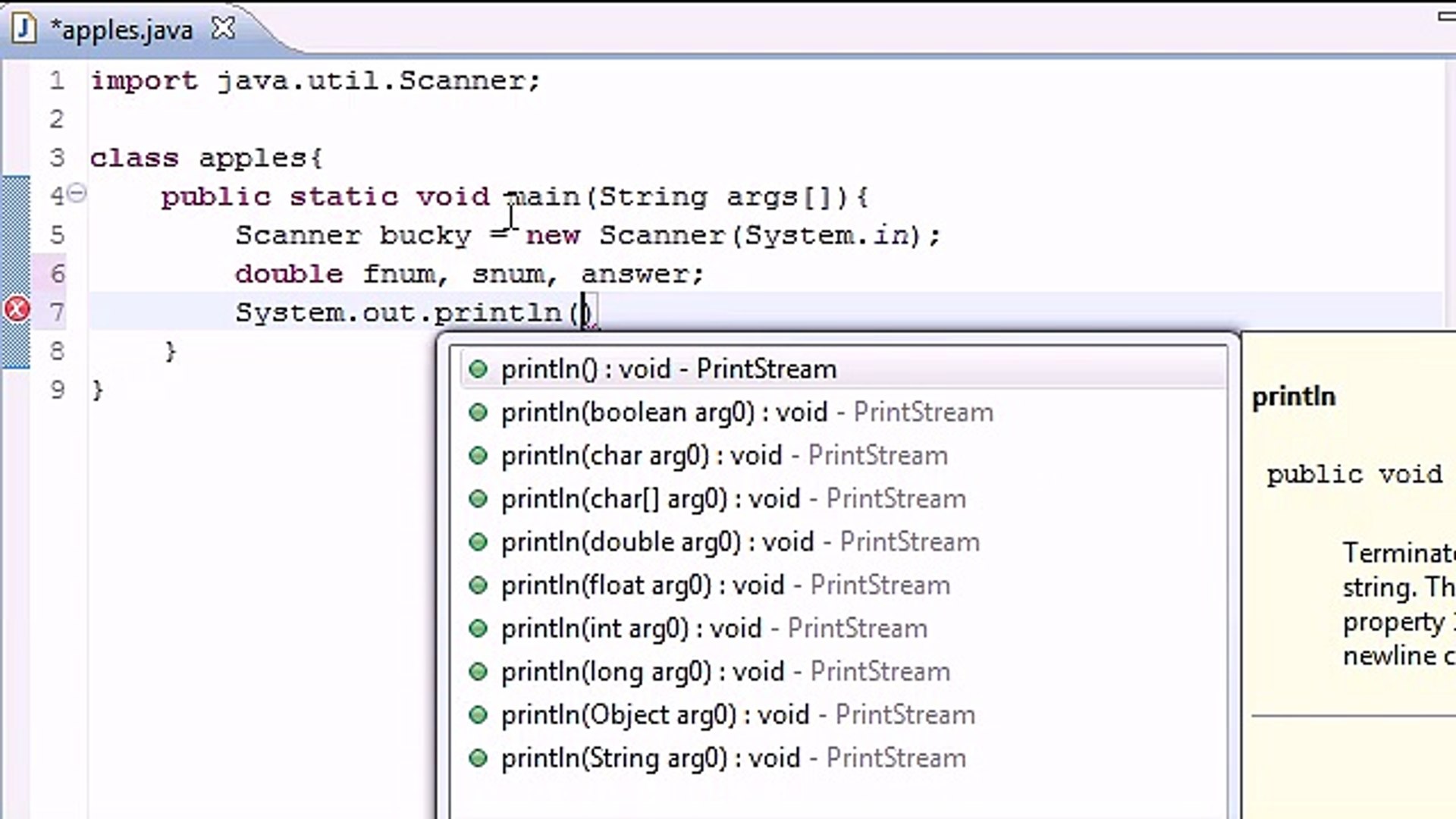 Java Programming Tutorial - 7 - Building a Basic Calculator -