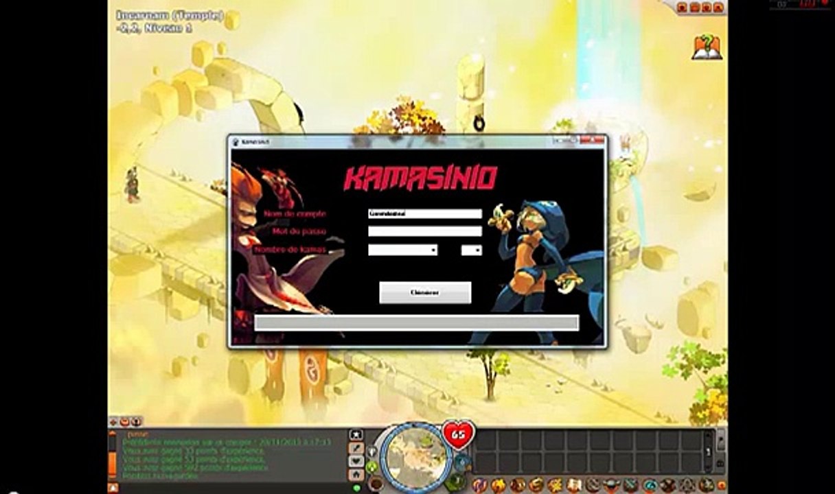 Kamasinio, Le nouveau générateur de kamas !