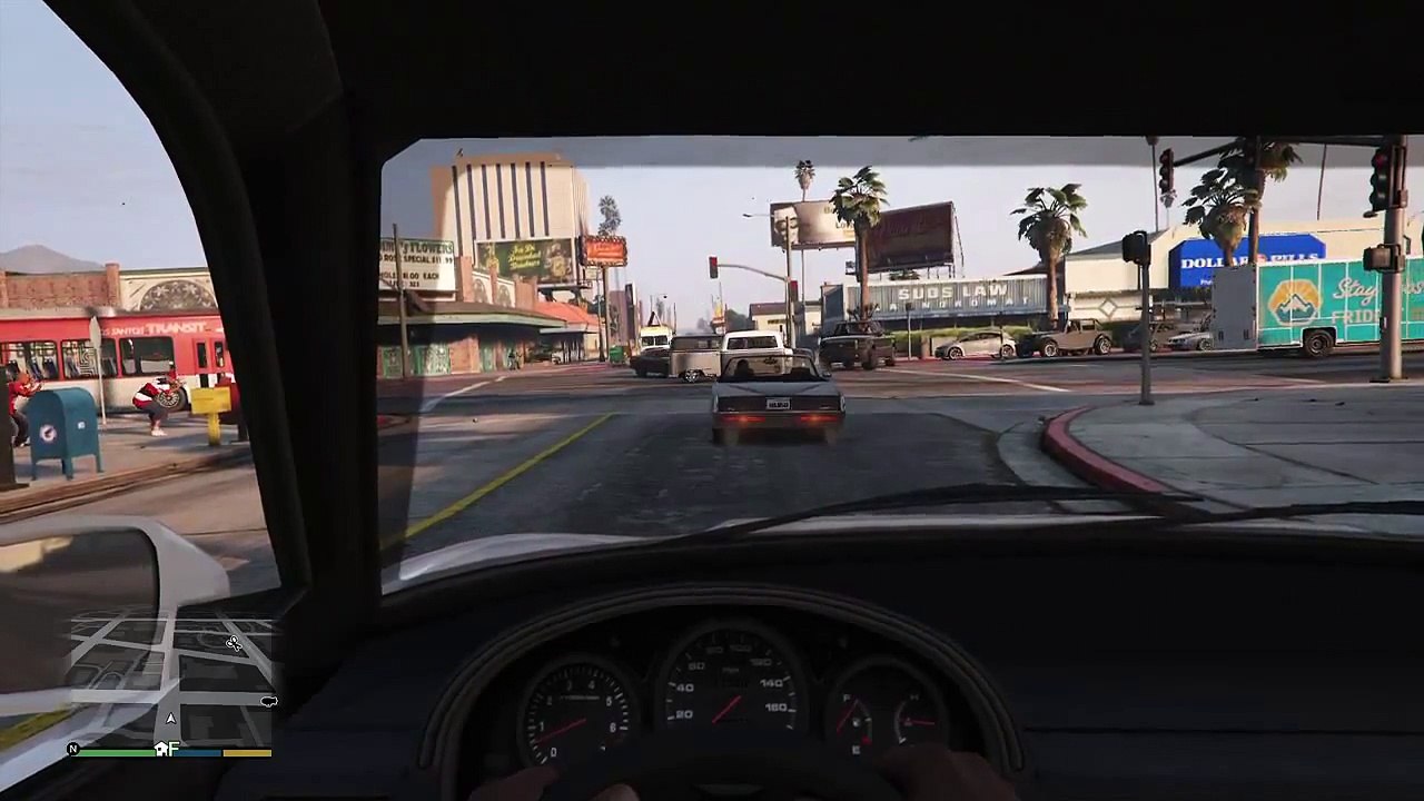 Un bouchon de circulation dans GTA V ça devient vite un gros bordel !