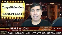 Detroit Lions vs. Chicago Bears Free Pick Prediction NFL Pro Football Thanksgiving Day Odds Preview 11-27-2014