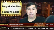 Iowa Hawkeyes vs. Nebraska Cornhuskers Free Pick Prediction NCAA College Football Odds Preview 11-28-2014