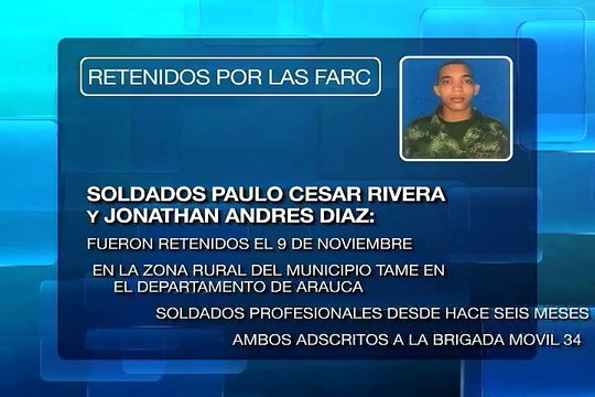 Liberados dos soldados retenidos por las Farc-EP