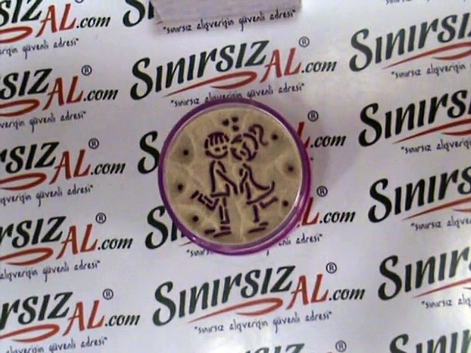 Kumdan Mutlu Çift & Seni Seviyorum Lila Görsel Kumdan Hediye