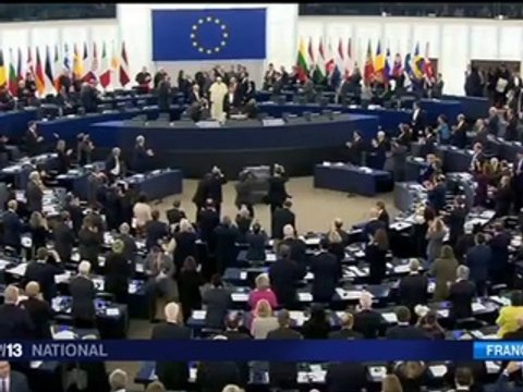 Strasbourg : le pape François en visite au Parlement européen