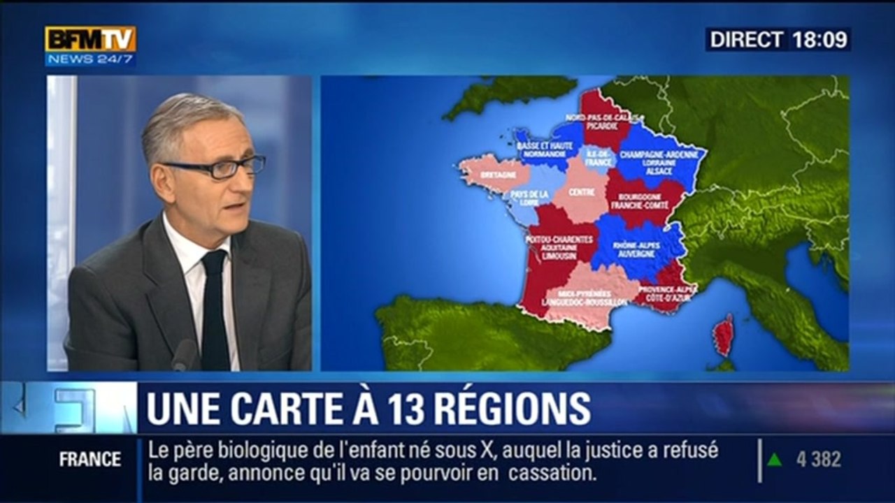 BFM Story: Réforme territoriale: la carte des 13 régions adoptée par l'Assemblée nationale - 25/11