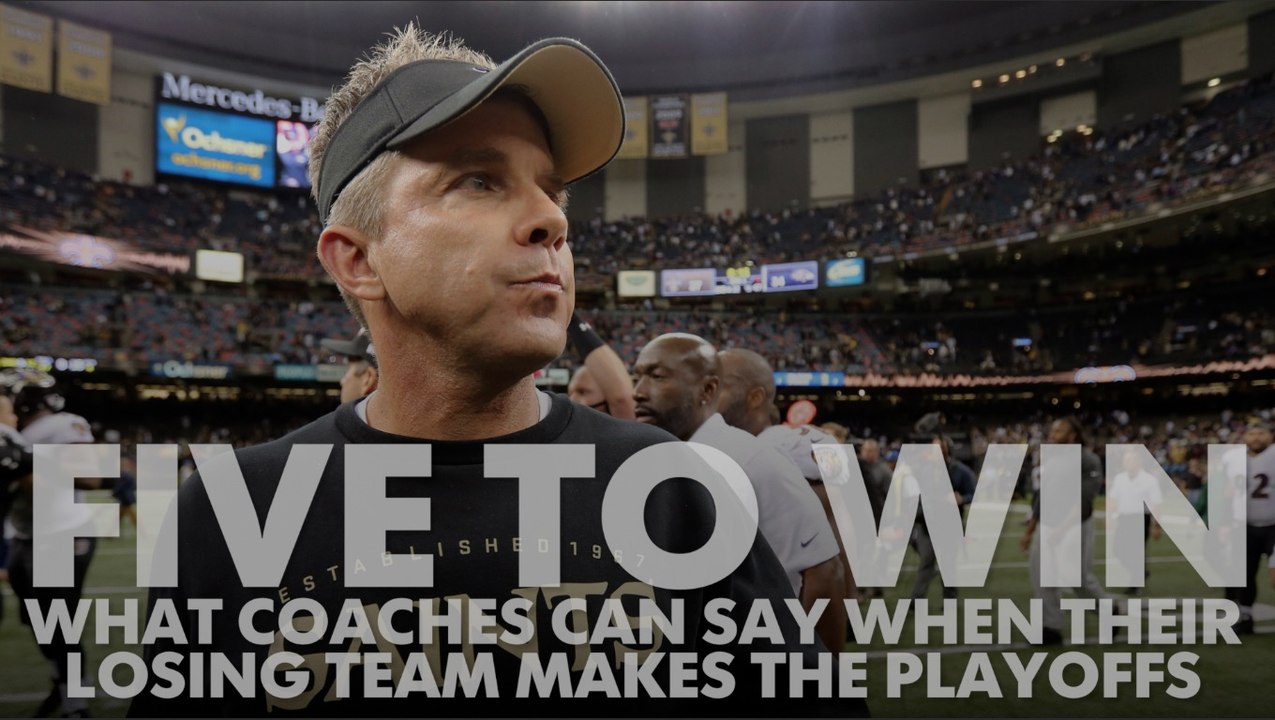 What coaches can say when their losing team makes NFL playoffs