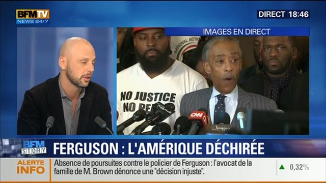 BFM Story: Affaire Brown: l'Amérique est indignée et doute de l'efficacité du système judiciaire - 25/11