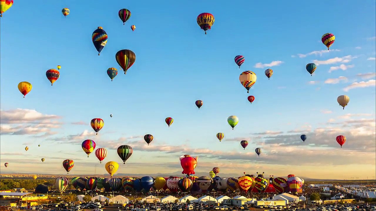 Viagem de balão em time-lapse!