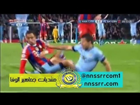 هدف الاول لمانشيستر سيتي ضد بايرن ميونيخ عن طريق القويرو