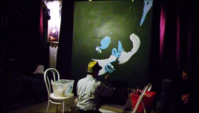 Performance peinture Le 5ème élément de l'artiste Olivier Boutin Art'Style