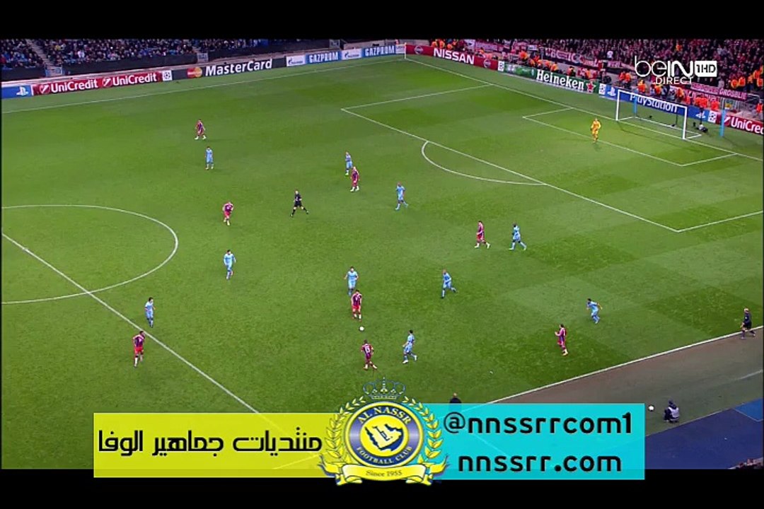 هدف الثاني لمان سيتي ضد البايرن 2-2 عن طريق القويرو