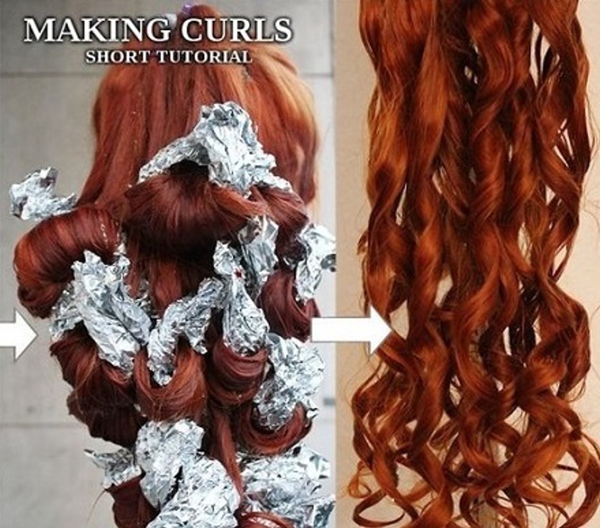 Tin Foil Curls  How to Curl Your Hair with Aluminum Foil