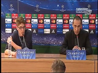 ΑΠΟΕΛ-Μπαρτσελόνα (Δηλώσεις Δώνης - Διάσκεψη)