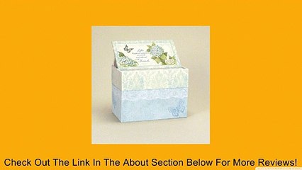 Lang Blue Hydrangea Recipe Card Box with Recipe Card Review