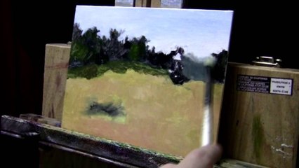 Acrylic Painting Lesson 01 - Trees and Valley